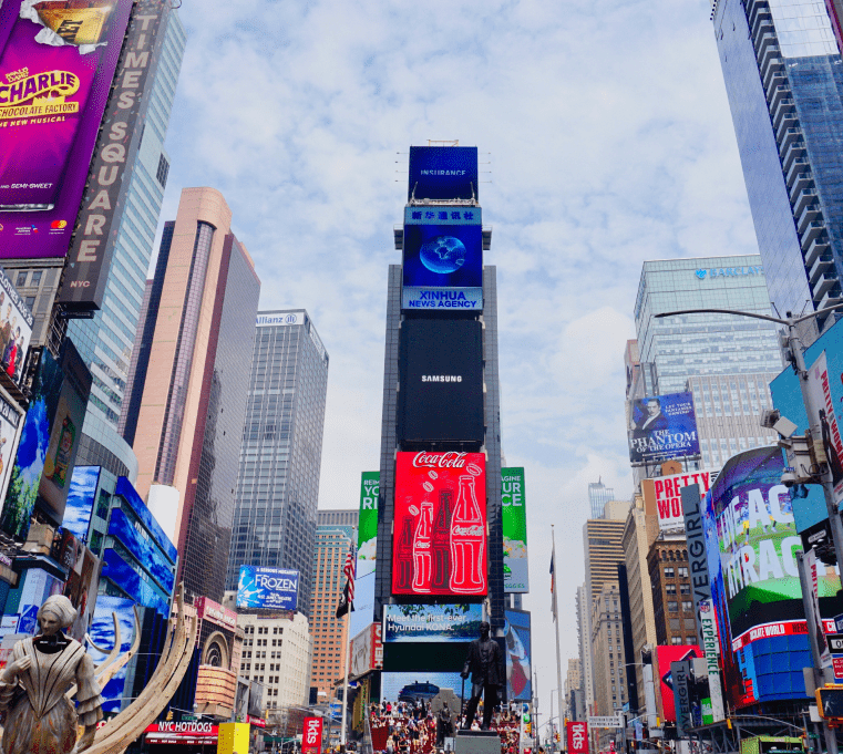 Billboards in Times Square