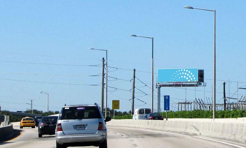 Miami city digital billboards on highways